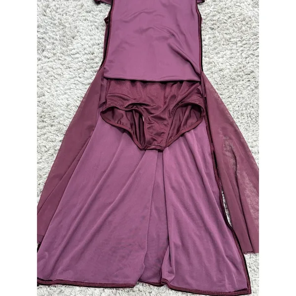 Weissman Adult Small Velvet Dance Costume Leotard Dress Ballet Aerial Skating - Image 8