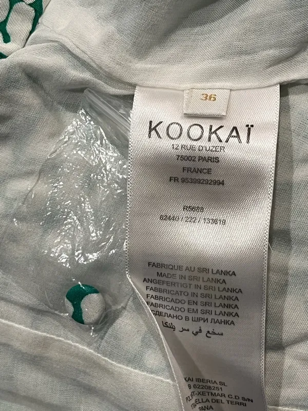 NWOT Kookai Green and White Cheetah Printed Maxi Dress - Size 4 - Image 8