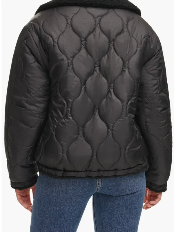 Levi's Quilted High Pile Fleece Reversible Jacket - Image 3