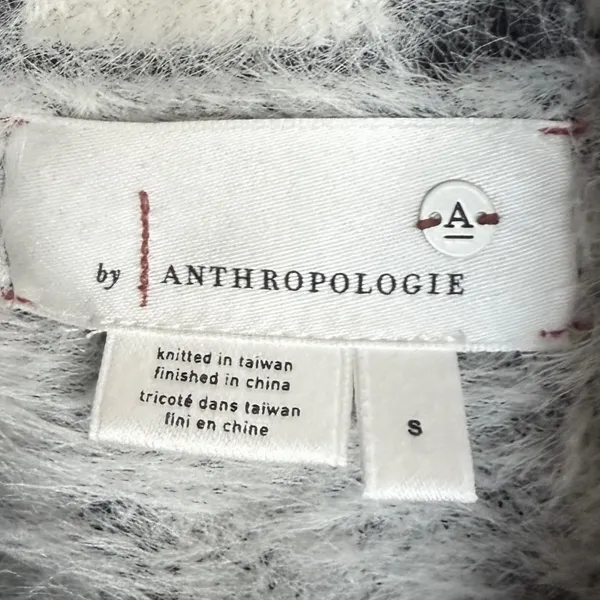 Anthropologie Cindy Eyelash Zebra 1/2 Zip Pullover Sz S‎ - Image 7