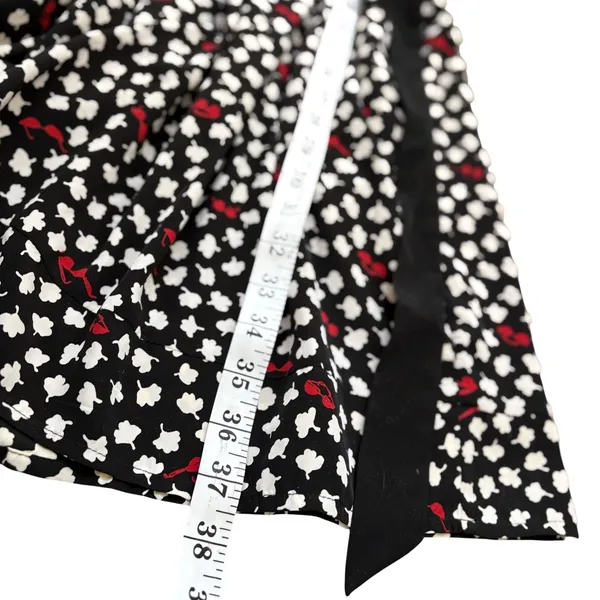 Maeve Anthropologie Odilla Dress Womens L Black Red‎ Sunglasses Belted Wedding - Image 12