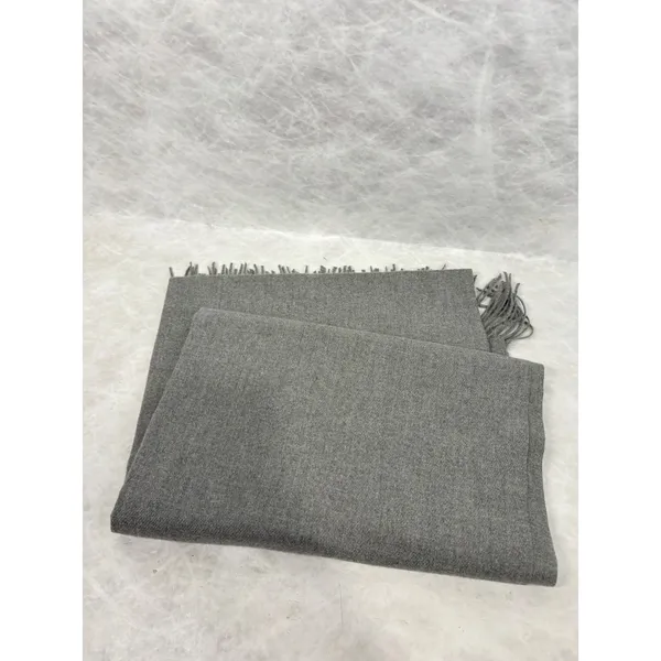 Halara Gray Oversized Fringed Scarf Soft Winter Shawl Wrap Heather Grey - Image 4