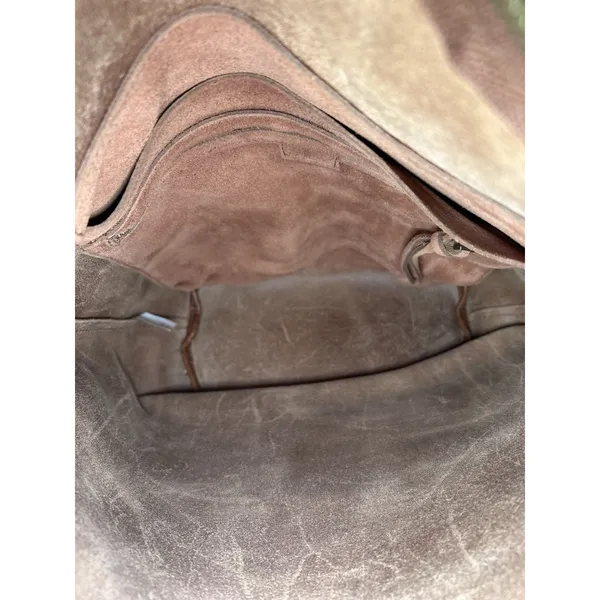 Madewell Leather Zip Top Bucket Tote Bag Brown Shoulder Bag - Image 7