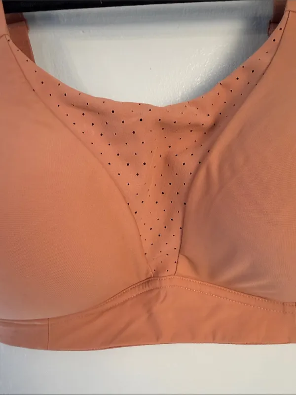lululemon athletica rust orange Wireless Support Bra size 34E high impact - Image 2