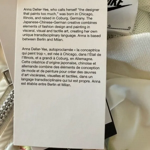 NIKE Sportswear Artist Collection Bomber Jacket Sail White Size L NEW - Image 13