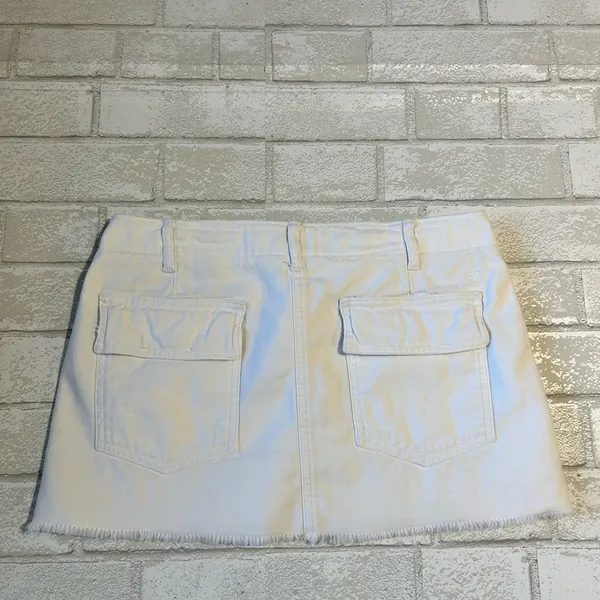 American Eagle Low Rise Y2K Denim Mini Skirt size 2 - Image 2