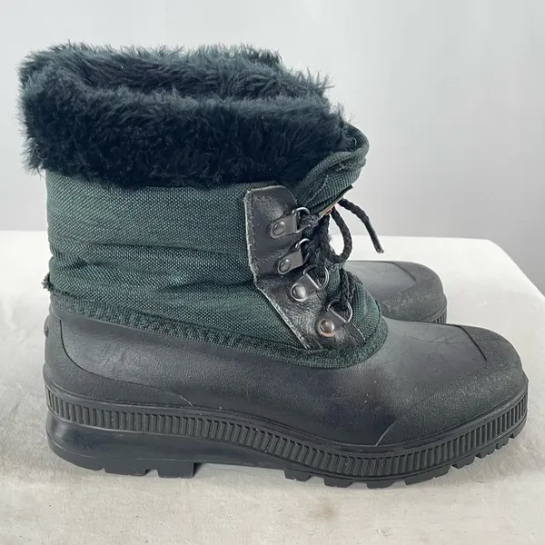 Sorel Woman’s Fabric Rubber Duck Boots in Black Size 8‎ - Image 4