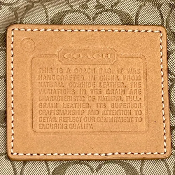Coach Vintage Y2K British Tan Leather Demi Baguette Shoulder Bag - Image 5