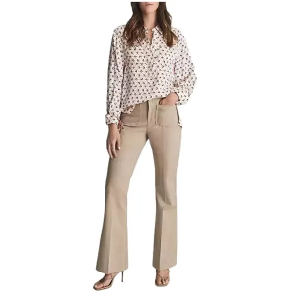 Reiss NWOT Pia Printed Geometric half button up - 2 ($228) - Image 2