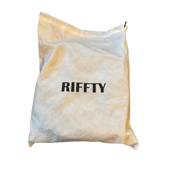 Riffty Small Crossbody Travel Duffle Bag Vintage Carry On Leather Canvas Shoulde - Image 7