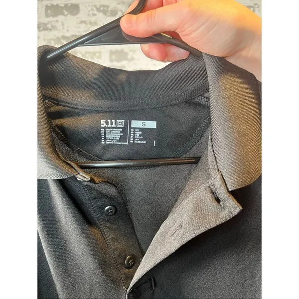 5.11 | women black long sleeve polo shirt - Image 2