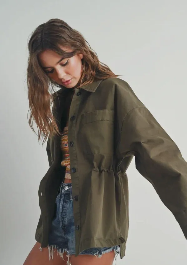 Boutique Button Down Oversized Coat - Image 2