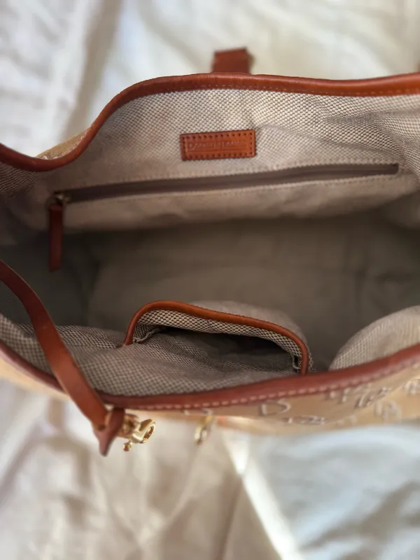 Dooney & Bourke Leather Bag Brown - Image 8