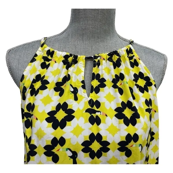Crown & Ivy Yellow and Black Top with Tropical Tucan Bird Size L - Image 6