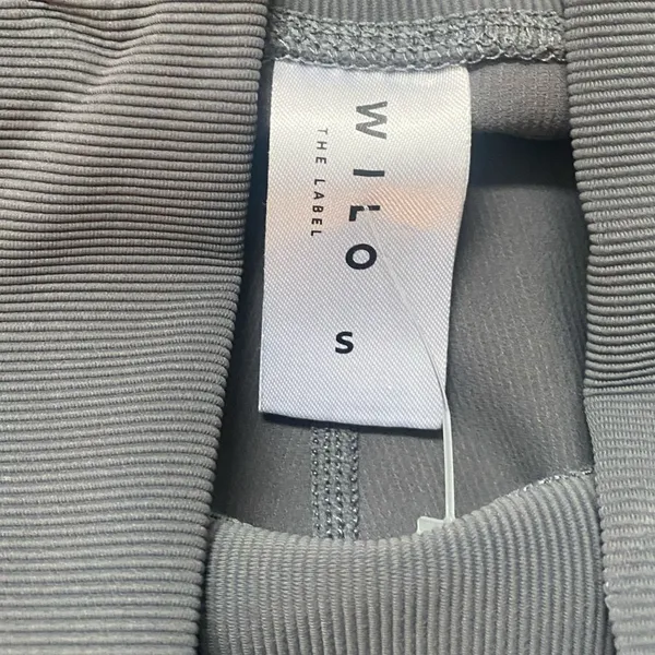 Wilo The Label Base Ribbed Legging Charcoal Gray Size Small Pockets Workout NWOT - Image 8