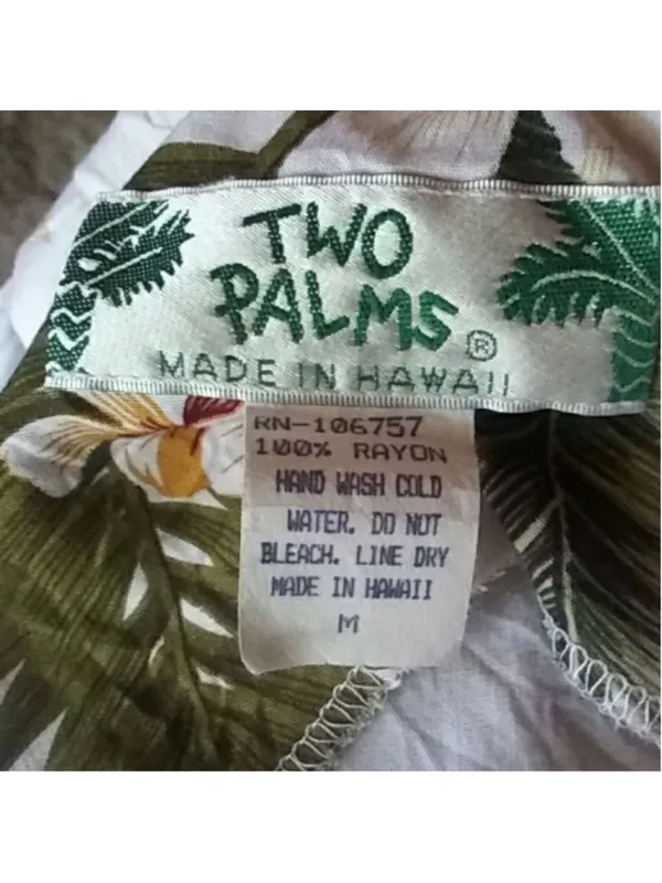 Two Palms Tropical Floral Sheath Dress – Made in Hawaii, Size Medium - Image 4
