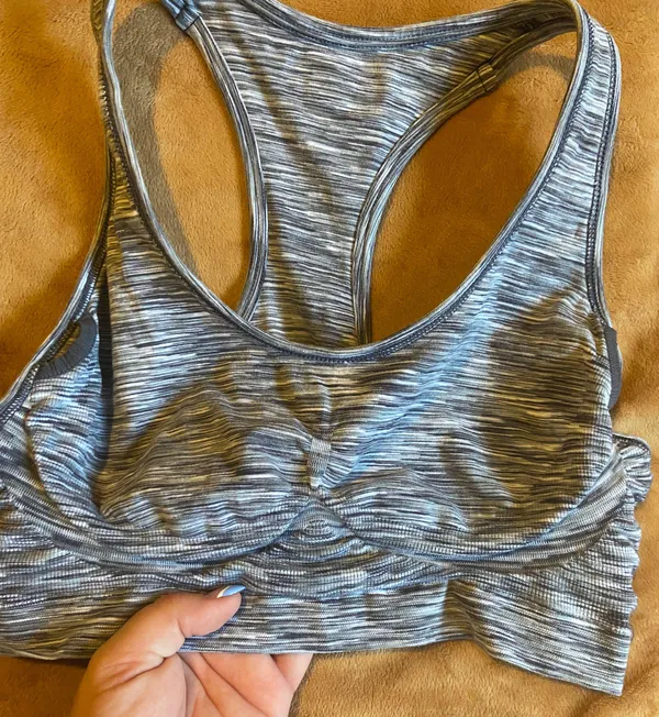 Athleta Sports Bra Medium Gray - Image 3