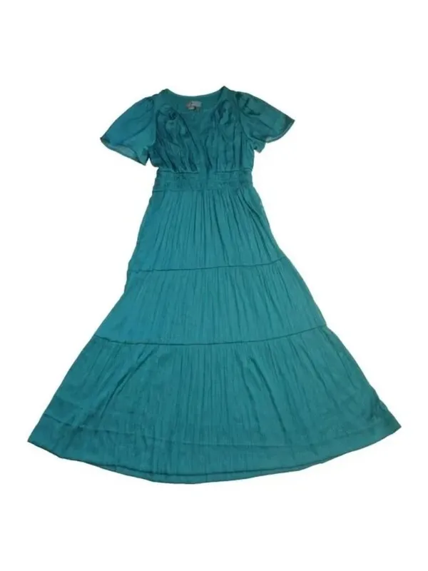 NWT by Anthropologie The Somerset Maxi in Turquoise Lumensilk Edition Dress XL - Image 5