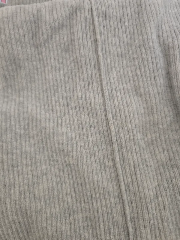 aerie Light Gray Ribbed Flare Pants Large - Image 5