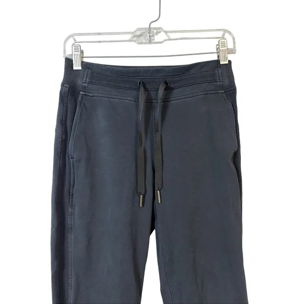 Lululemon Scuba High-Rise Jogger Women Size 6 Black Fleece Drawstring Sweatpants - Image 3
