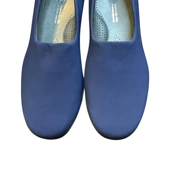 SAS‎ Shoes Womens Size 9.5WW Navy Slip On Dress Wedge Tripad Comfort Made in USA - Image 2