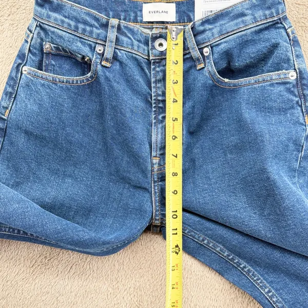 Everlane The 90s Forever Jean High Rise Straight Leg Blue Denim 26R NEW - Image 7