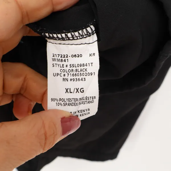 Scrubstar Scrub Top Womens XL Performance Black V-Neck Stretch Exc - Image 3