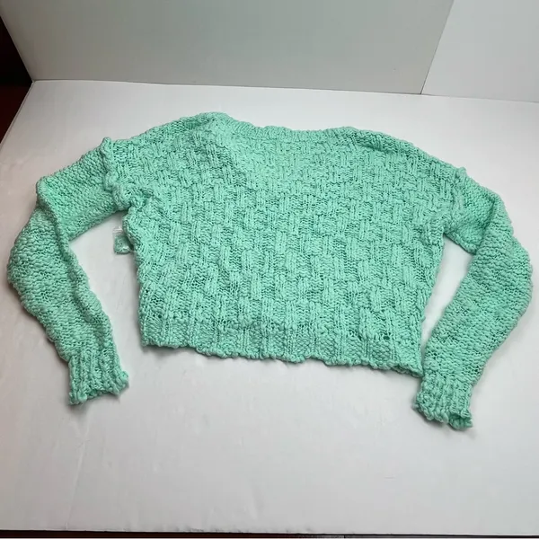Free People Josephine Pullover Frozen Melon Sweater Green‎ Womens Size Small NEW - Image 13