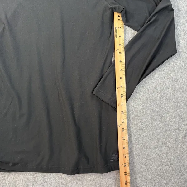 New Balance Women's XL Black Ruched Side Activewear Top Long Sleeve Cowl Neck - Image 5