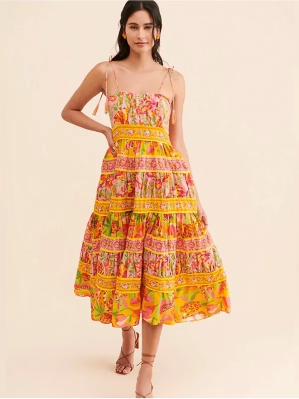 Farm Rio Women's Mixed Fruits Paradise Midi Dress - Image 12