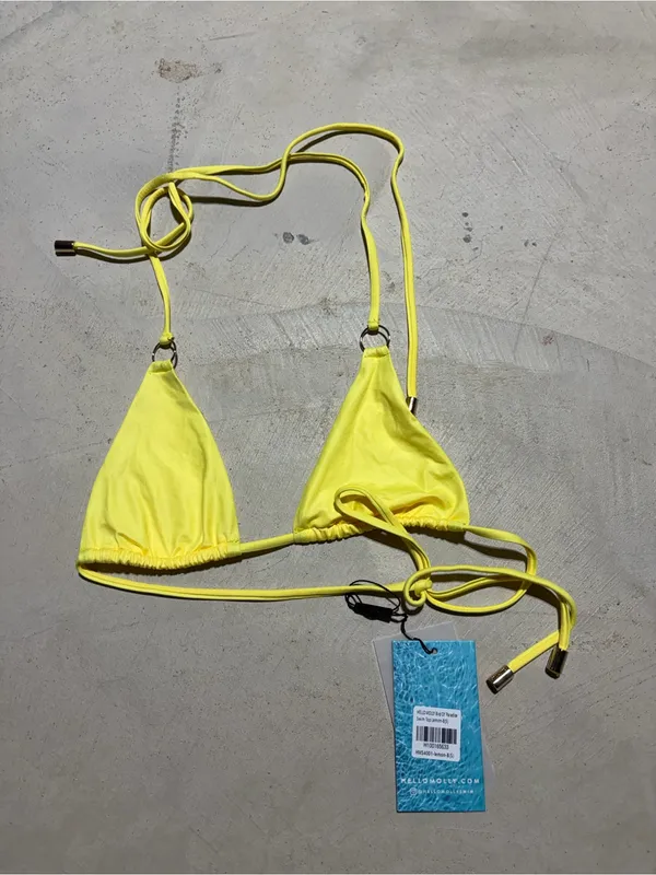 Hello Molly bird of paradise swim top lemon bikini top small NWT - Image 2