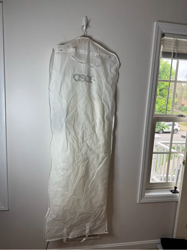 NWT ASOS Bridal EDITION Hope lace cami midi wedding dress in ivory size 8 - Image 4