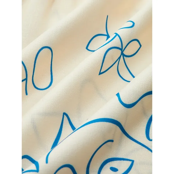 Commense Oversized Sun Print Short Dress L - Image 4