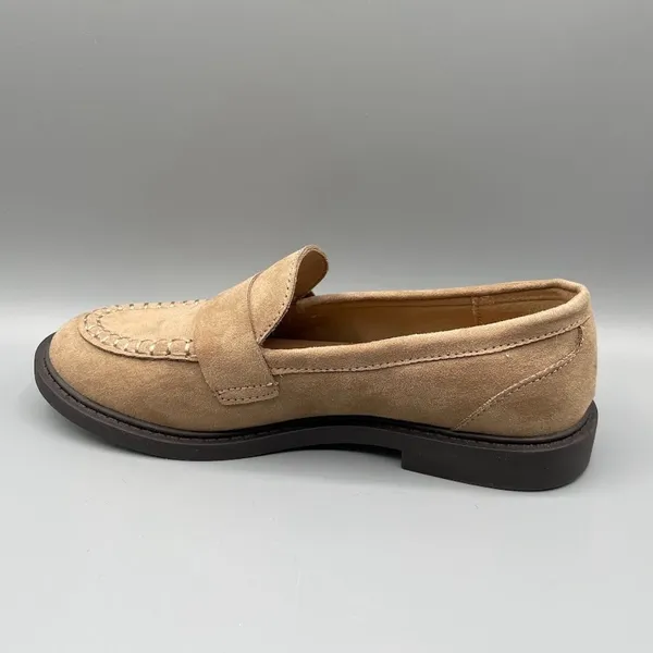 Old Navy Classic Loafers Size 7 Brown Light Academia Schoolgirl Slip on Casual - Image 5