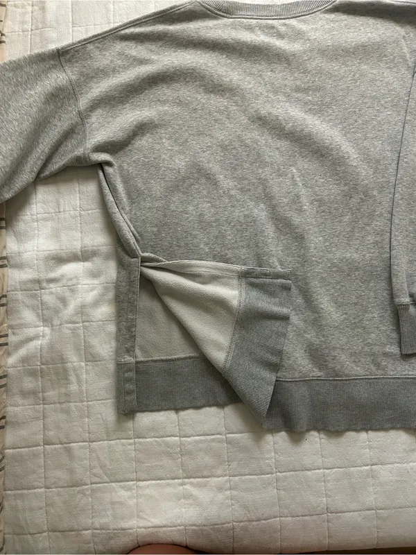 aerie Men's Crewneck Sweater in Heather Gray - Image 4