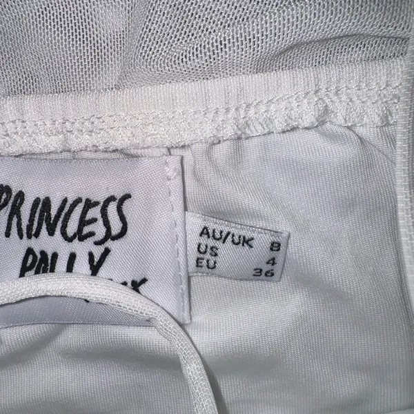 White Princess Polly Mini Dress - Image 8