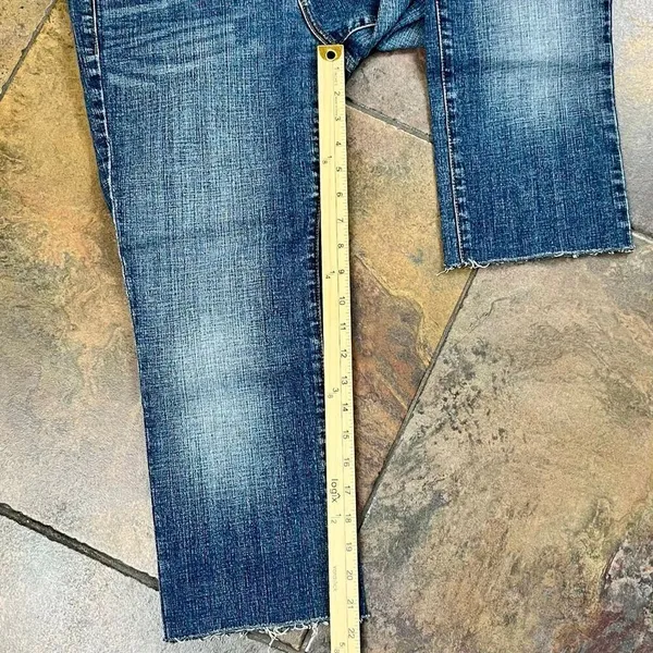 Levi’s 505 Straight Leg Cropped Rough Edge Jeans 6 - Image 6