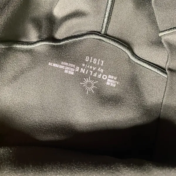 Offline by Aerie Olive Daze Green 7/8 Hi-Rise Leggings Women's Size Large - Image 6