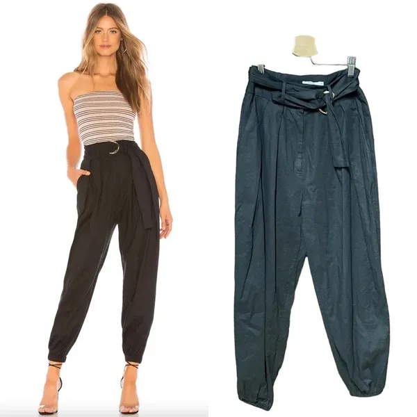Tularosa Melina‎ Black Belted Jogger Pants Size XS - Image 2