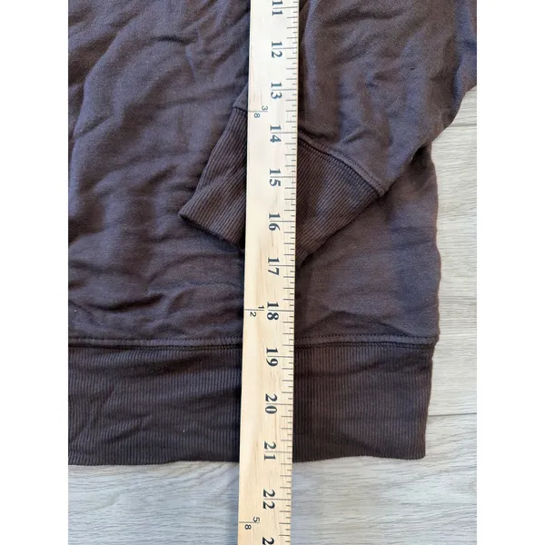 Splits59 Andie Oversized Soft Modal Fleece Sweatshirt Dark Chocolate Cozy Large - Image 6