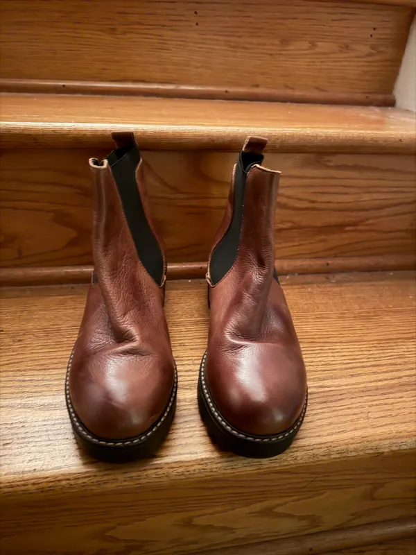 Anthropologie Booties Leather - Image 2