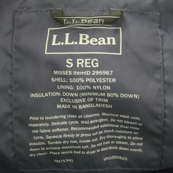 LL Bean‎ Women's Puffer Jacket Size Small Regular Blue - Image 6