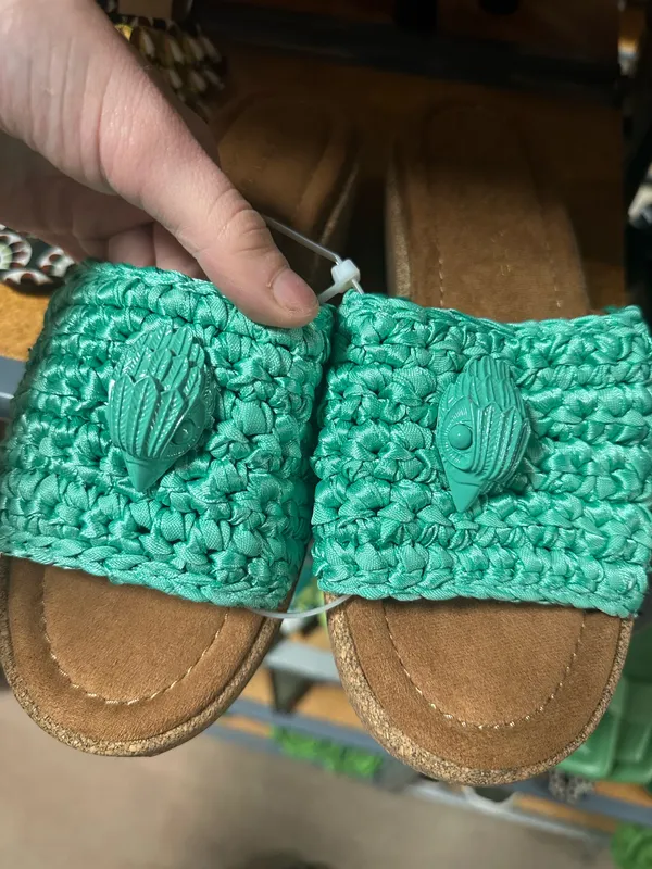 Kurt Geiger turquoise slides  - Image 3