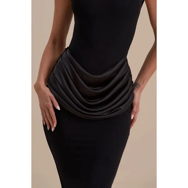 Wanderdoll eman draped maxi dress Black Size M - Image 2