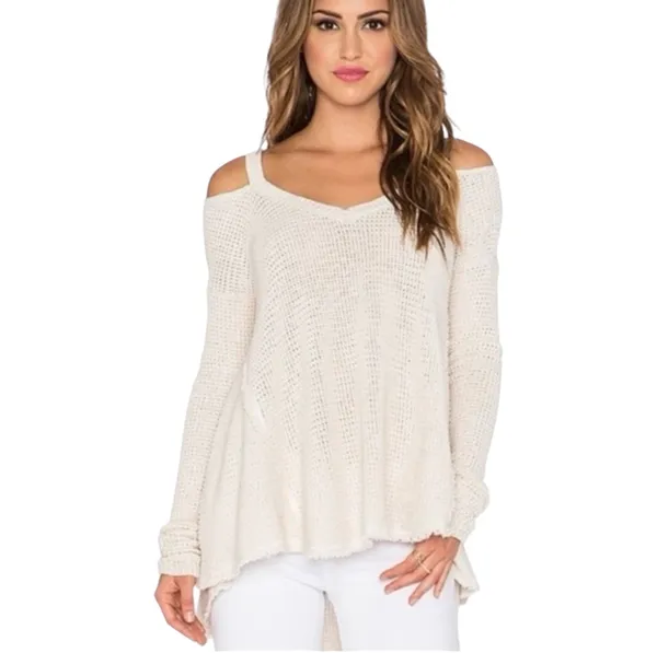 Free People Moonshine Waffle Knit Sweater - Image 2