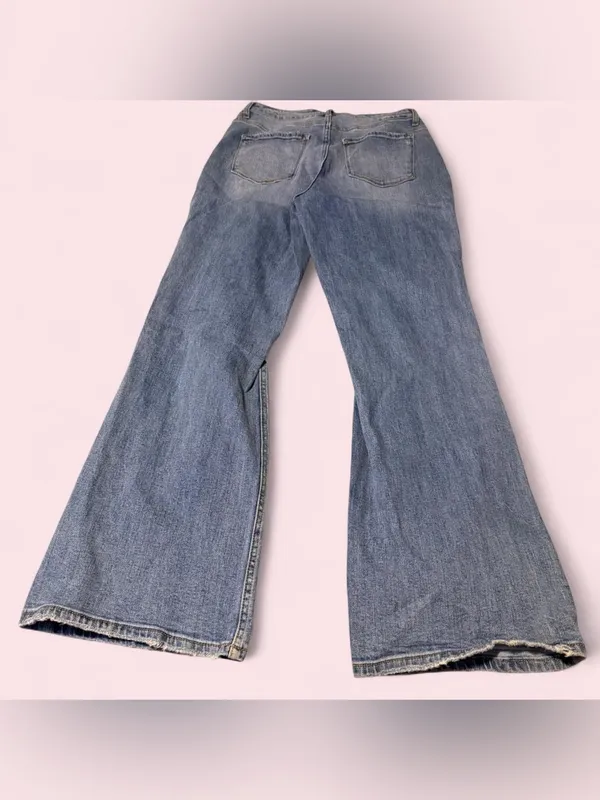 Vervet Flying Monkey Light Blue Distressed Flare Jeans - Image 2