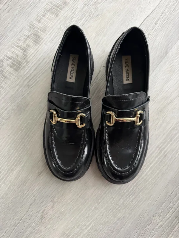 Steve Madden Chunky Black Loafers - Image 3
