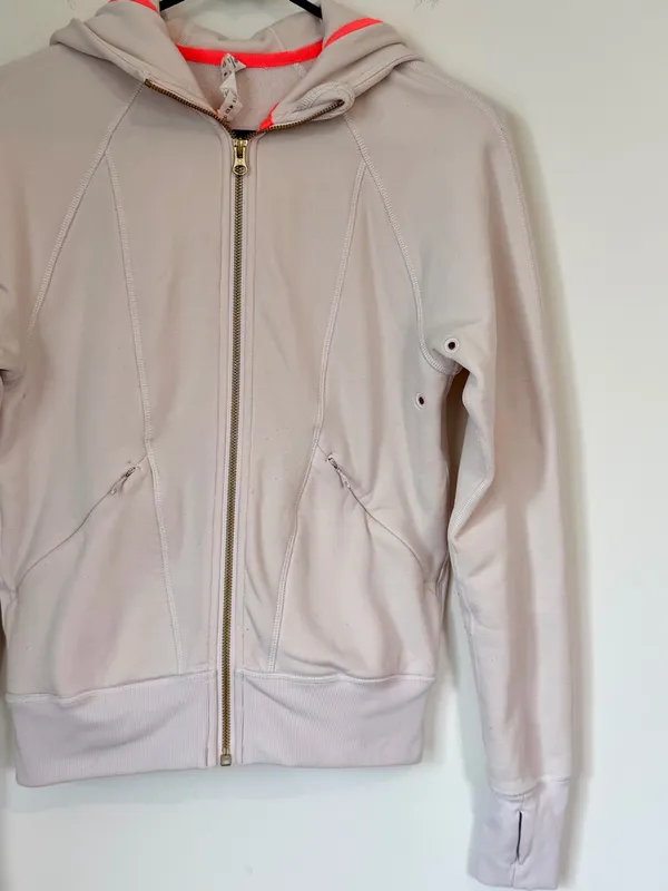 lululemon athletica Light Pink Zip Hoodie - Size: 2 - Image 4