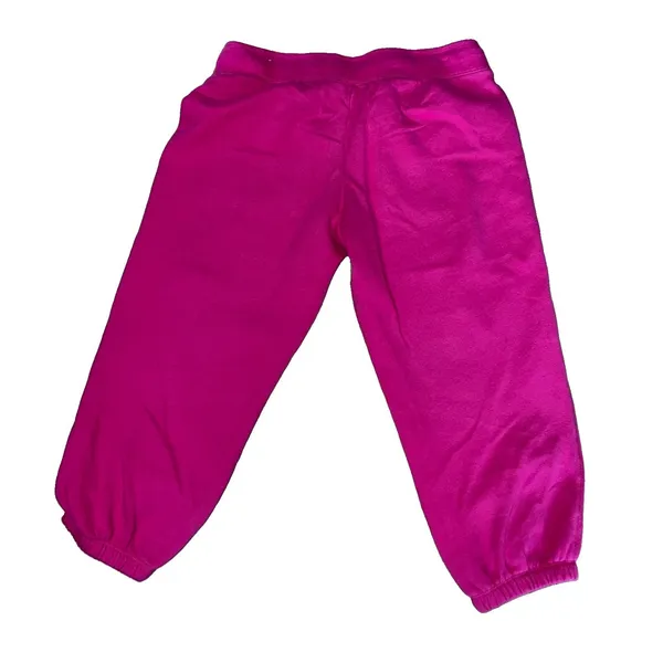 Y2K Aeropostale NY Low Rise Cropped Capri Sweatpants‎ Medium Baggy Pink Retro - Image 3