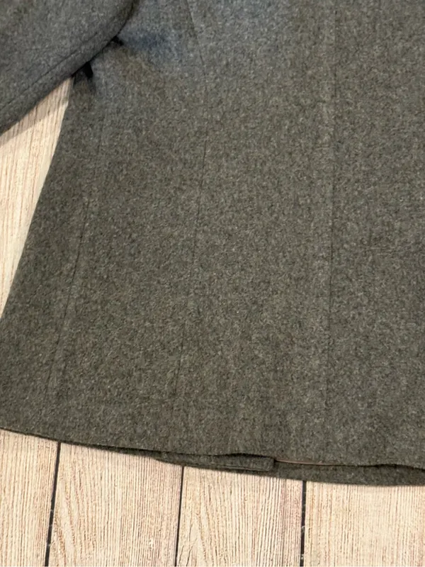 Bromleigh The Classic Peacoat Dark Gray 100% Pure Wool Double Breasted Jacket S - Image 13